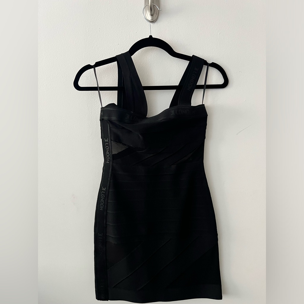 David Koma London Mini Ribbon Dress Xs